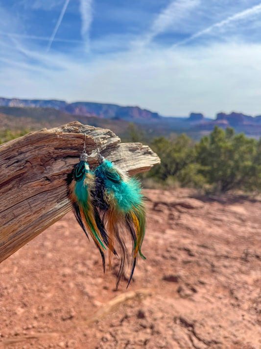 Twilight Dancer Feather Earrings