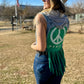 Peace Upcycled Denim Vest (Small)