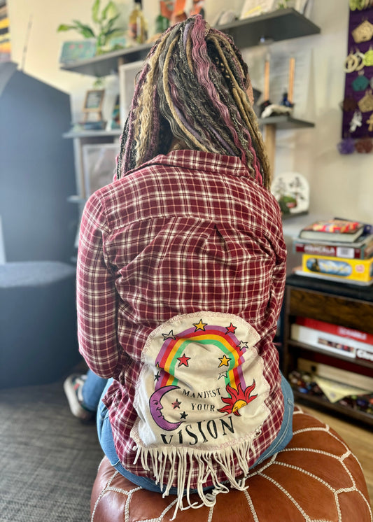 Manifest Your Vision Flannel (Small)