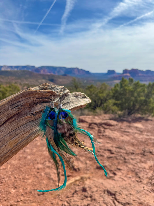 Desert Mirage Feather Earrings